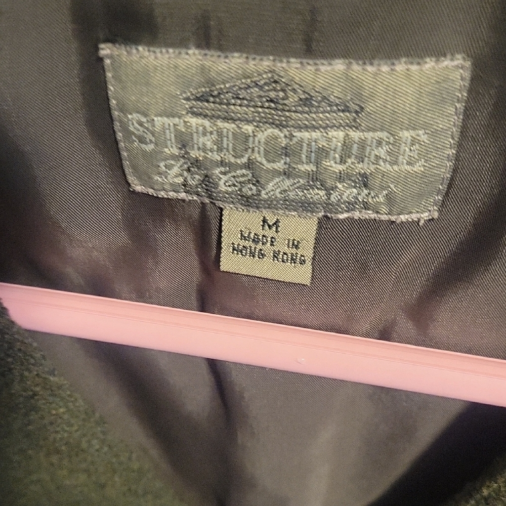 Forest Green wool Vest - Picture 2 of 4